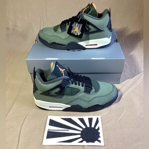 Undefeated x Nike Air Jordan 4 Retro OG IB1519-200 Men's Size 10.5